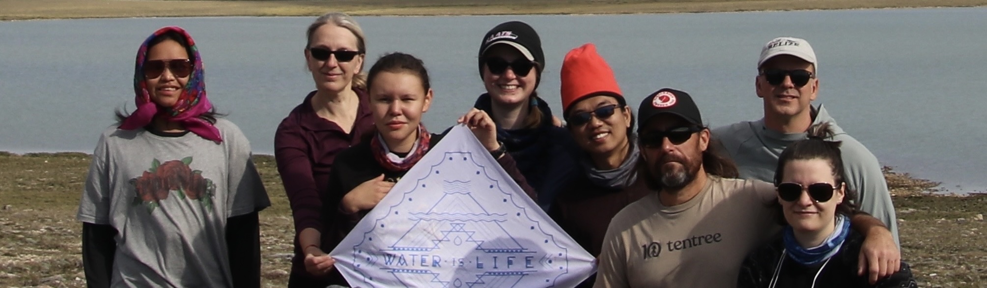 Our team near Cambridge Bay, NWT, (Canada)