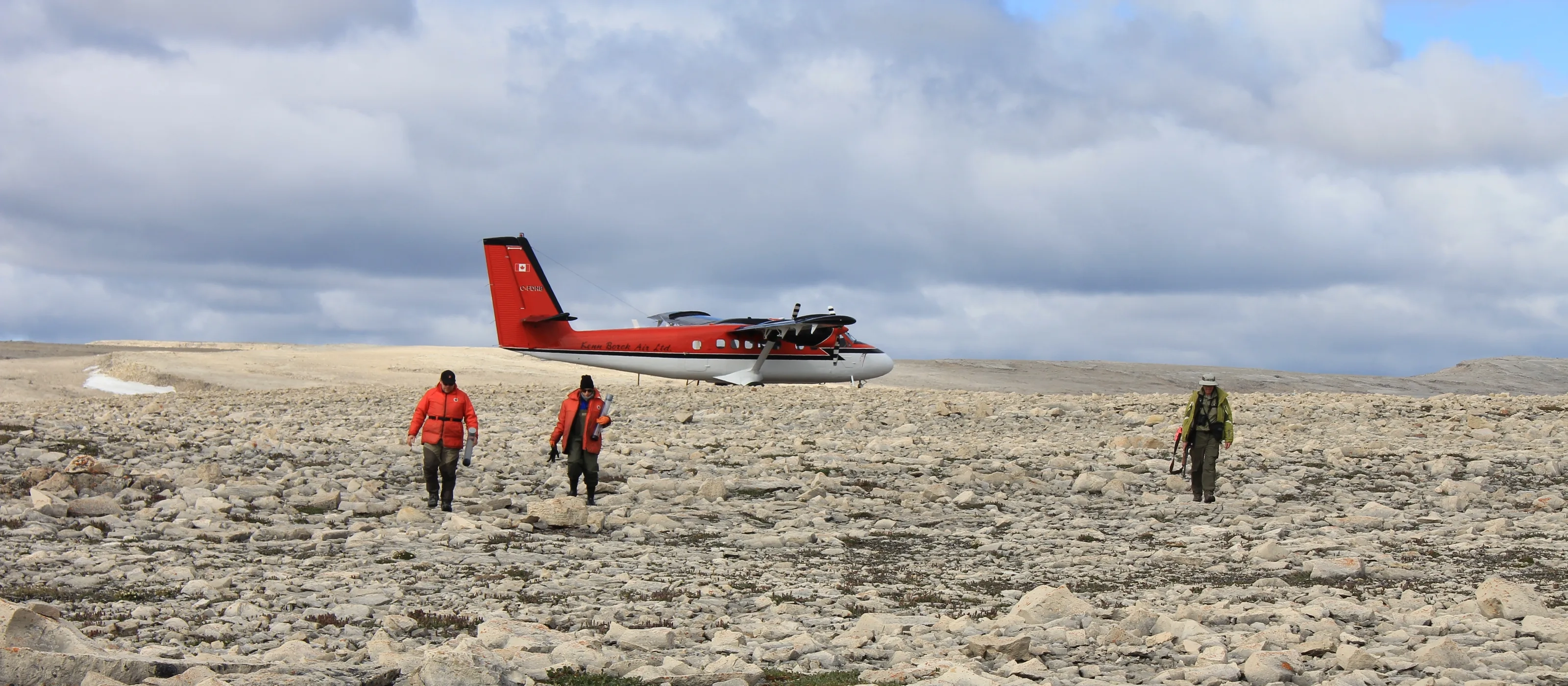 Our research team on Somerset Island (Nunavut)