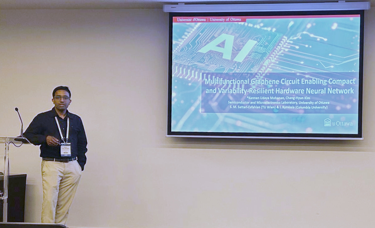 Dr. Udaya Mohanan delivering a talk at E-MRS (European Materials Research Society) Spring Meeting, Strasbourg, France (2026-05-28)