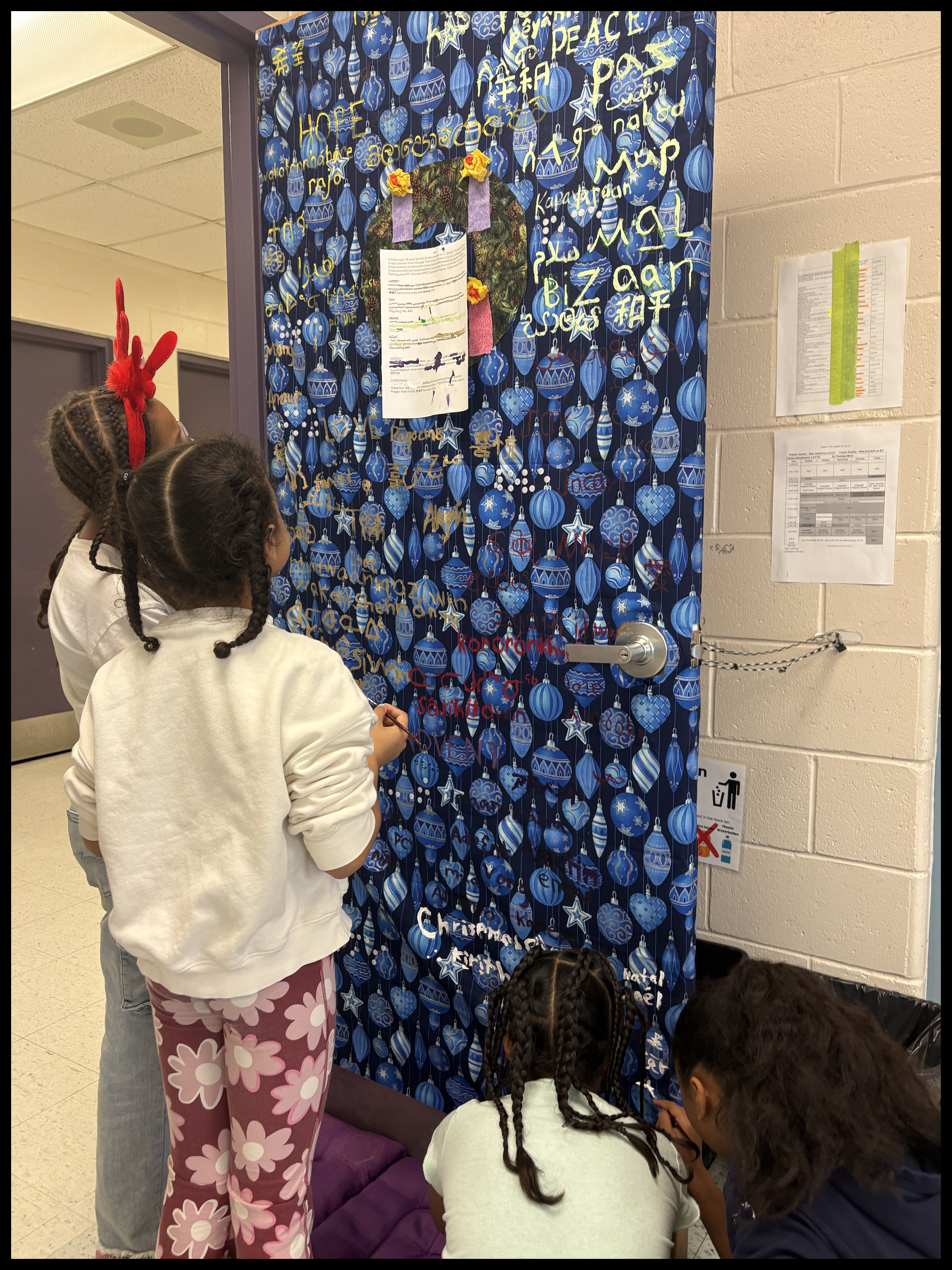 Creating our Advent Door!
