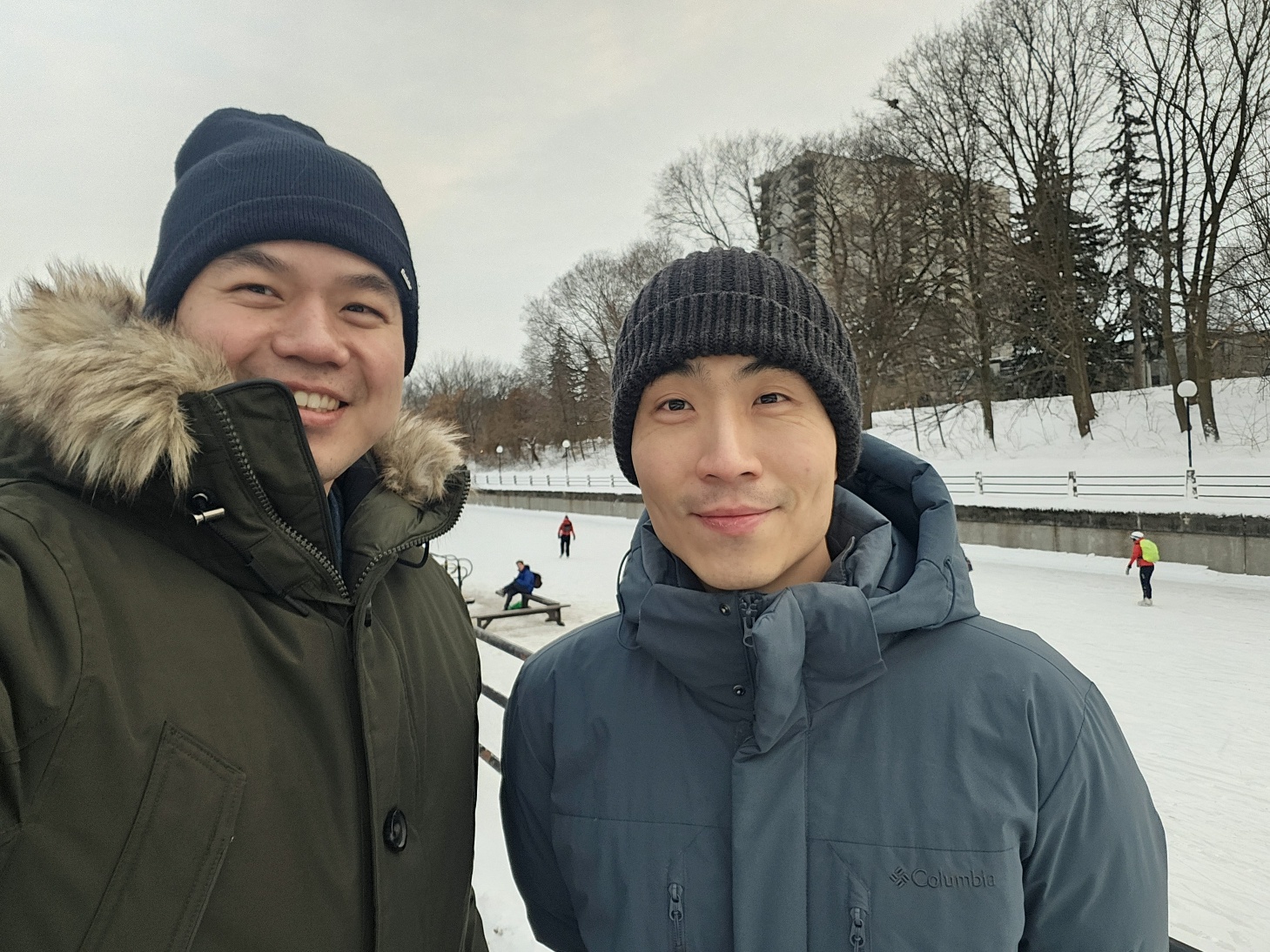 Prof. Kim with Prof. Hocheon Yoo (Hanyang University, Korea) in Ottawa, Canada (2025-01-30)