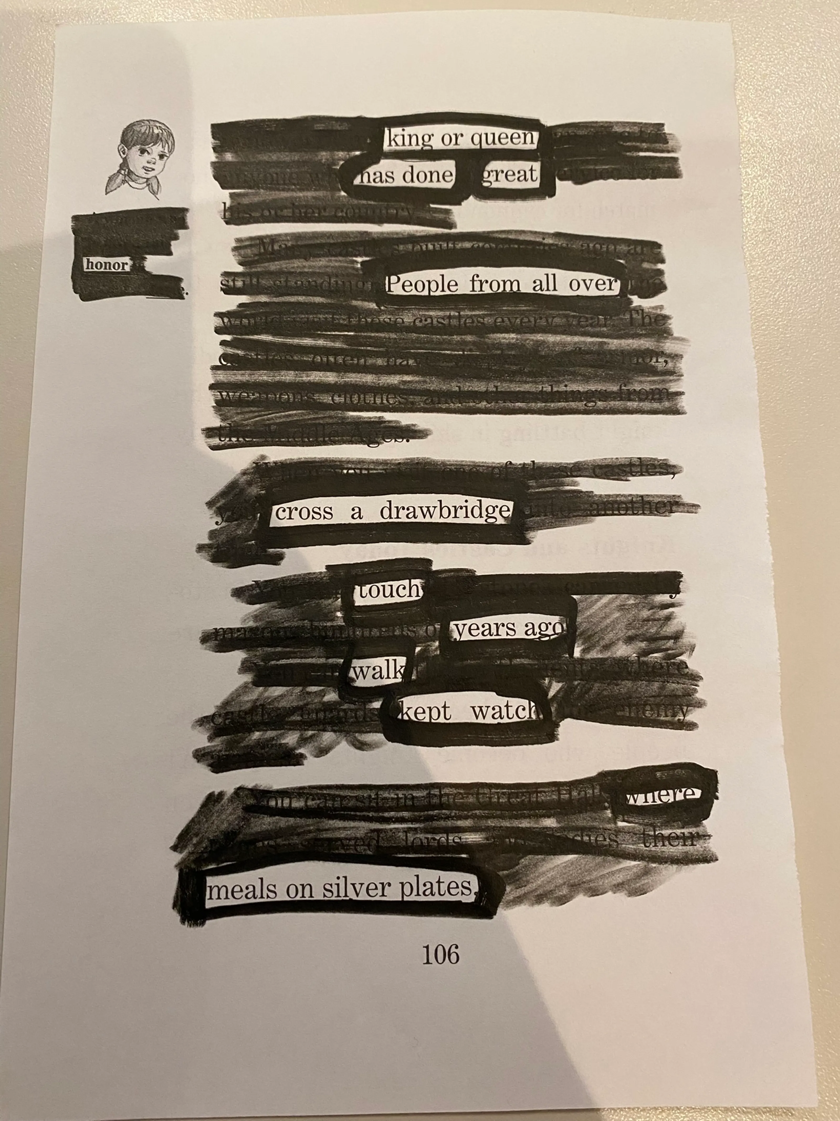 Blackout Poetry Activity