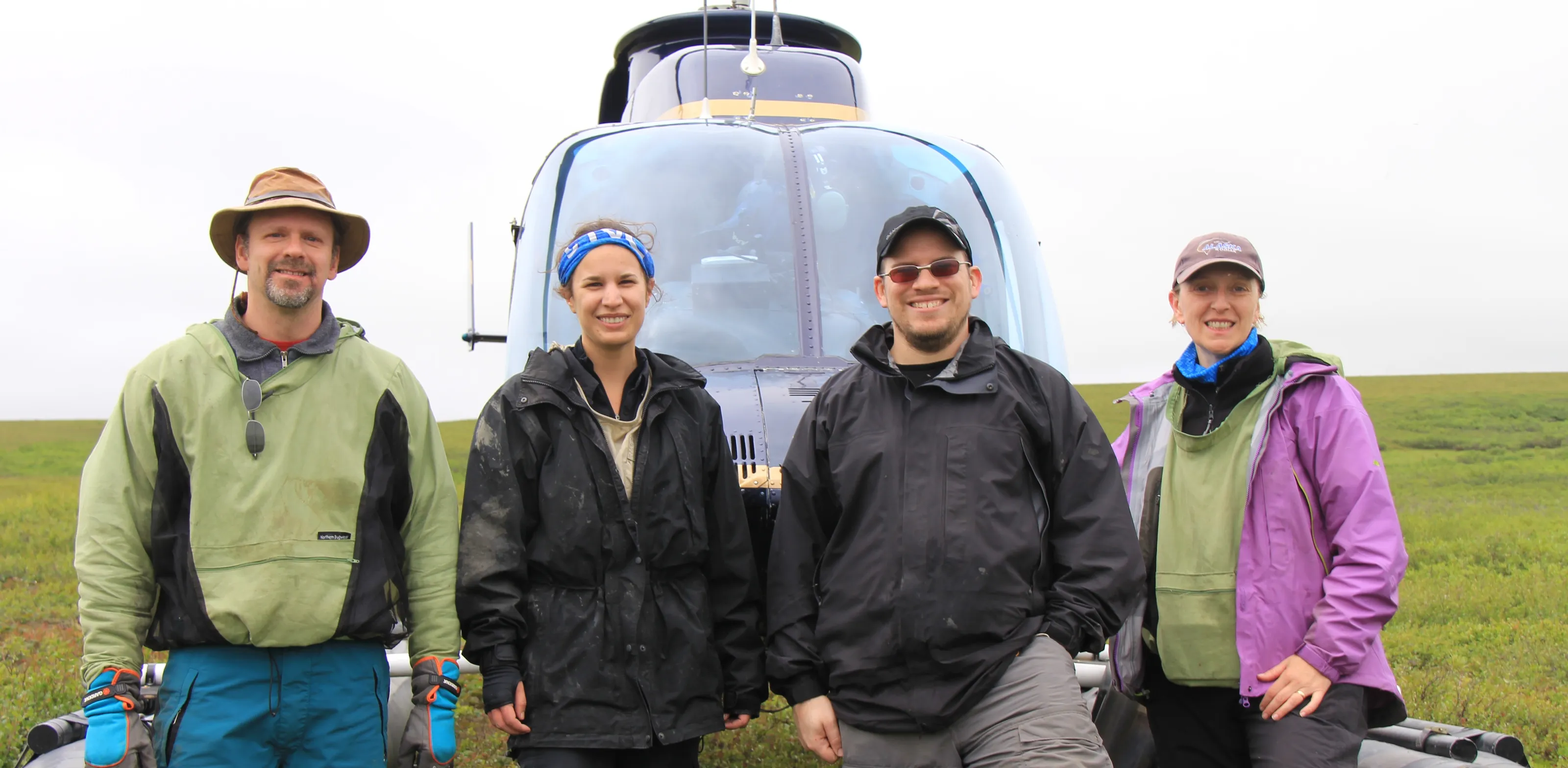 Team members near Inuvik, NWT, (Canada)