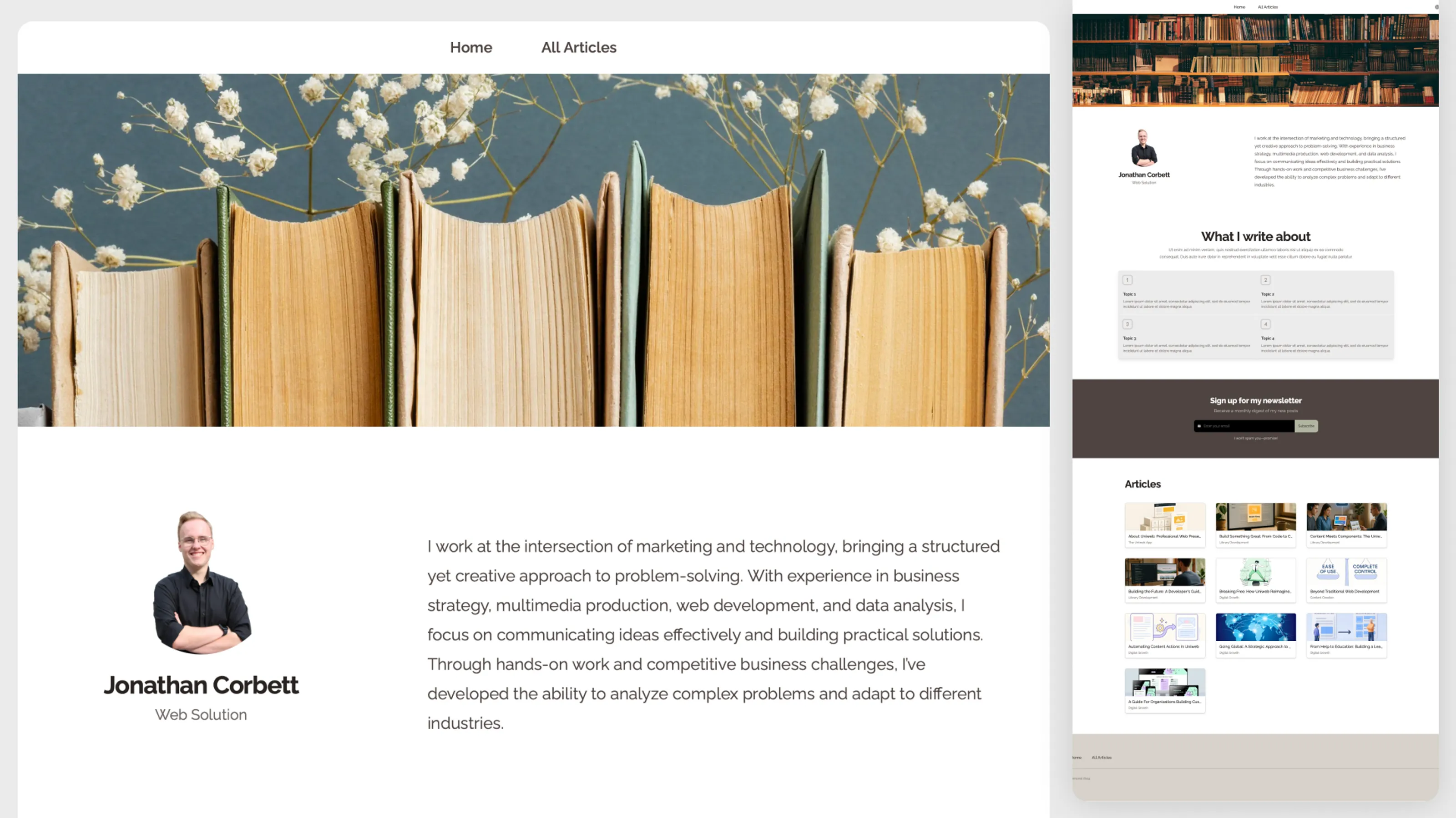 Profile banner for website 51